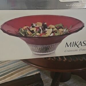 Mikasa Ruby Red Glass Bowl